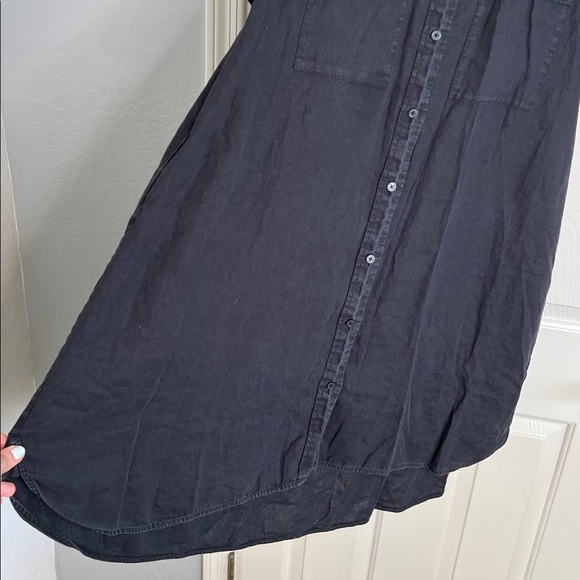 Everlane THE DAYTRIPPER DRESS IN LINEN black size large - Picture 9 of 12